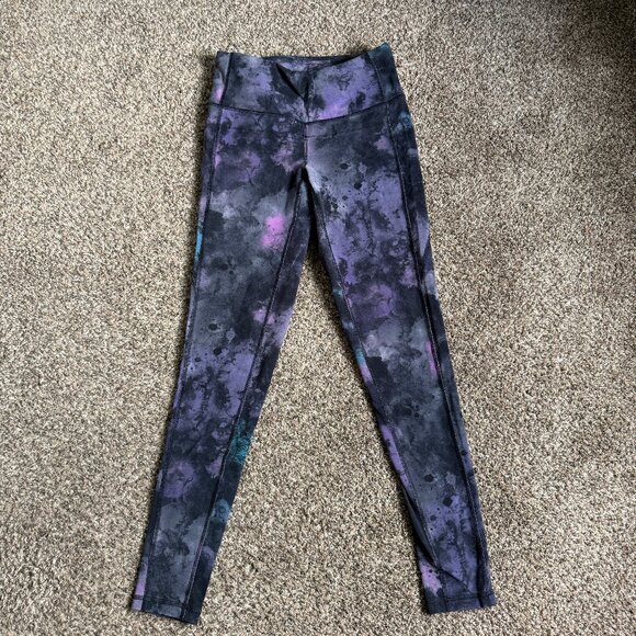 Lucy Perfect Core High-Rise Full Length Tie Dye Galaxy Leggings, Size Small - Picture 2 of 11
